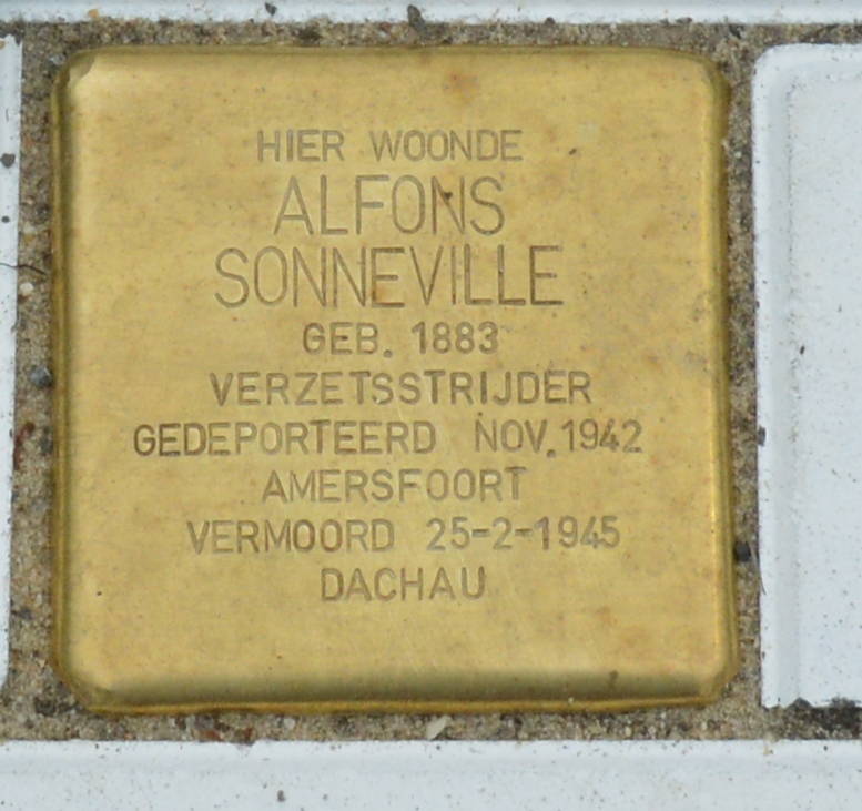 Stolperstein 18 Alfons Sonneville