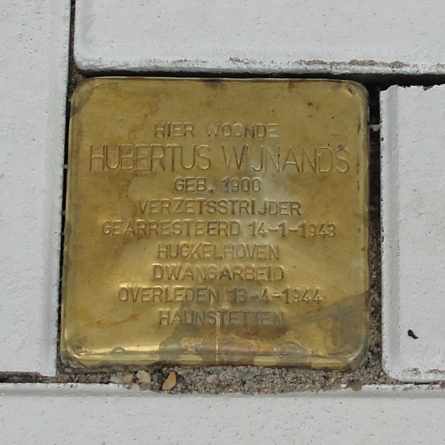 Stolperstein 11. Hubertus Wijnands