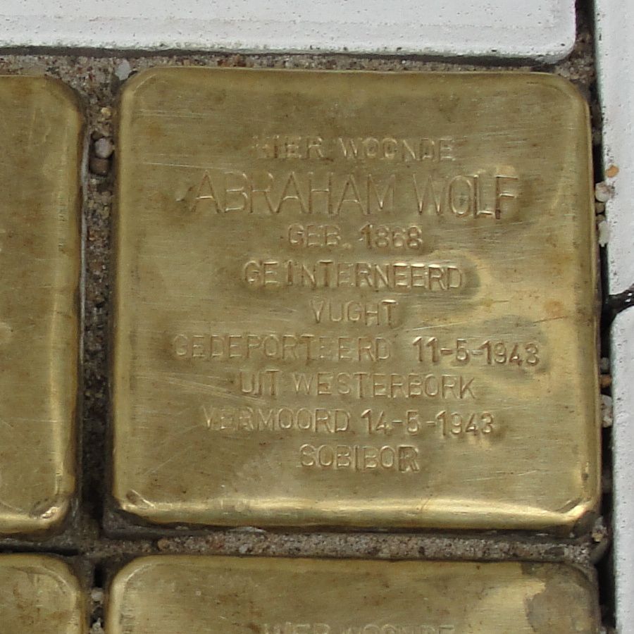 Stolperstein 14. Abraham Wolf